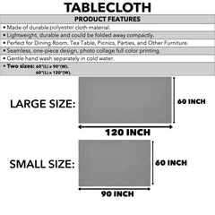 MacLellan Crest Tablecloth - Black Style