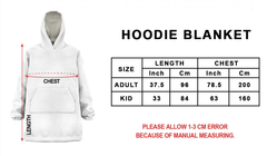 MacFarlane Black _ White Tartan Hoodie Blanket