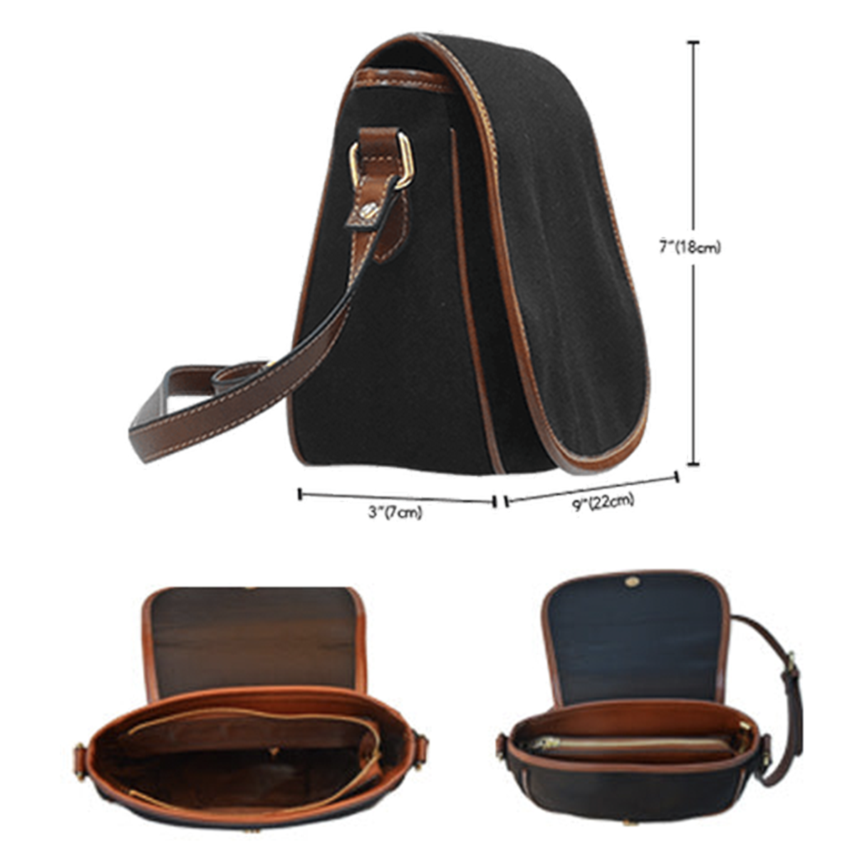 Ruthven Modern Tartan Saddle Handbags