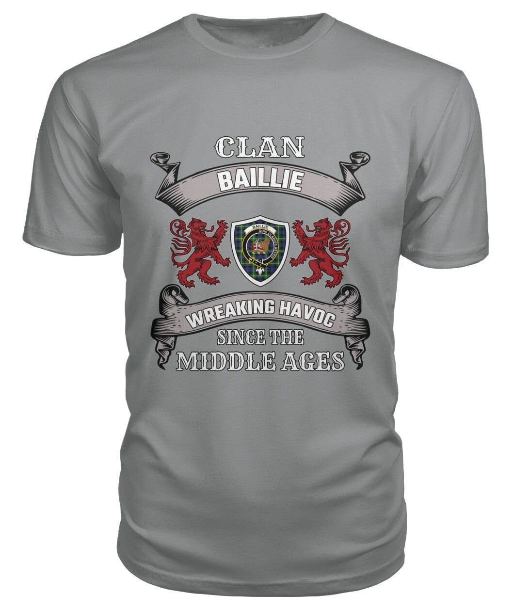 Baillie Family Tartan 2D T-Shirt