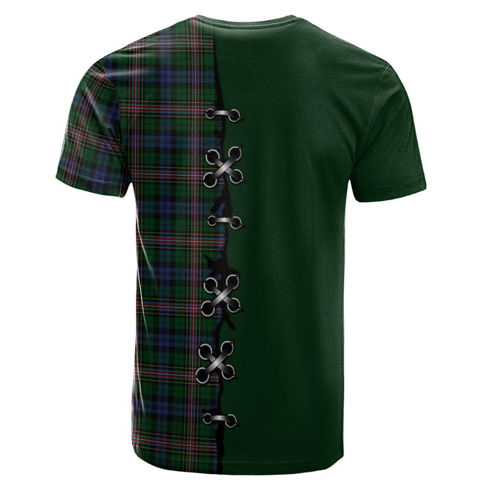 Allison Tartan T-shirt - Lion Rampant And Celtic Thistle Style