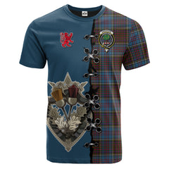 Anderson Highland Society of London Tartan T-shirt - Lion Rampant And Celtic Thistle Style