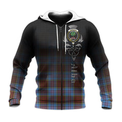 Anderson Modern Tartan Hoodie - Alba Celtic Style