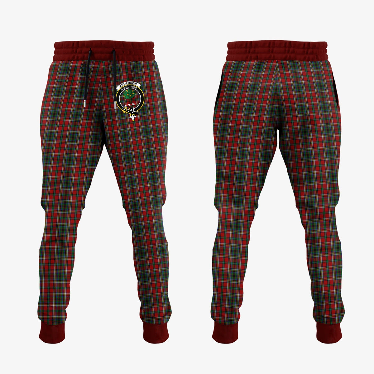 Anderson Of Ardbrake Tartan Crest Jogger Sweatpants