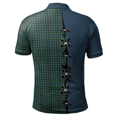 Arbuthnot Tartan Polo Shirt - Lion Rampant And Celtic Thistle Style