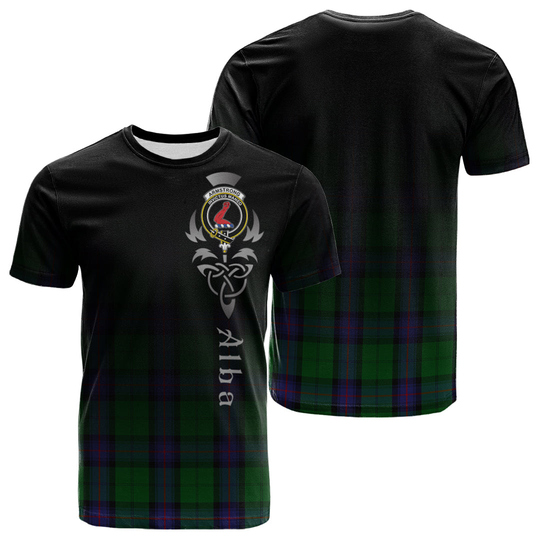 Armstrong Tartan Crest T-shirt - Alba Celtic Style