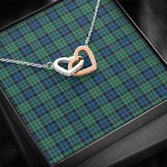 MacCallum Ancient Tartan Interlocking Hearts Necklace