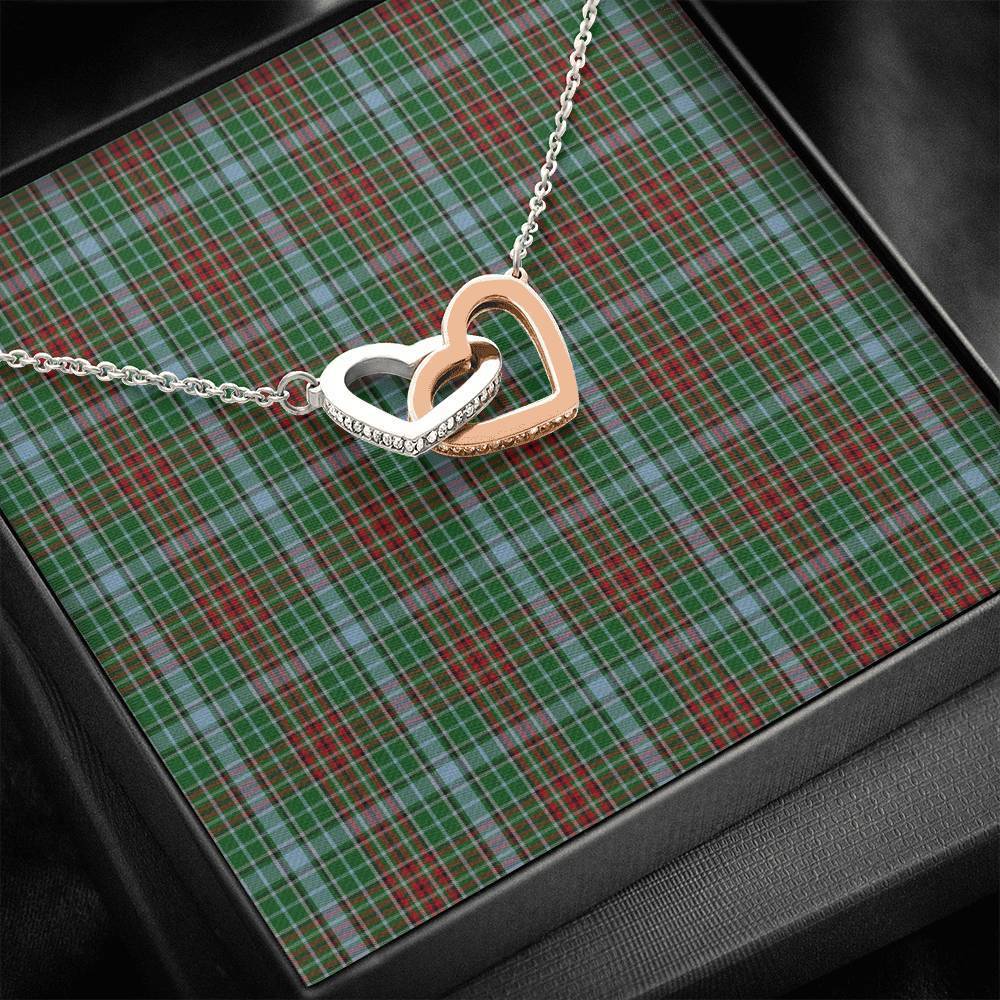 Gayre Tartan Interlocking Hearts Necklace
