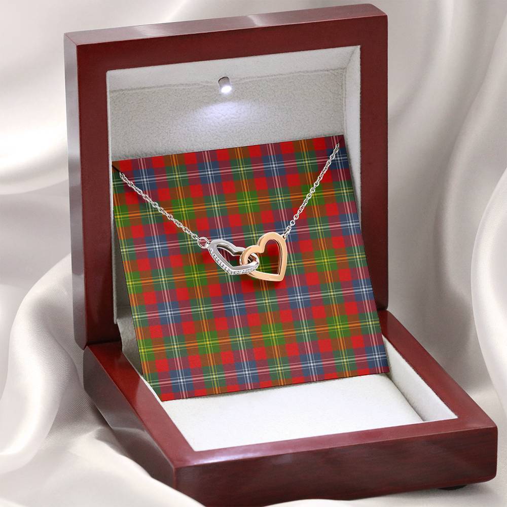 Forrester Tartan Interlocking Hearts Necklace