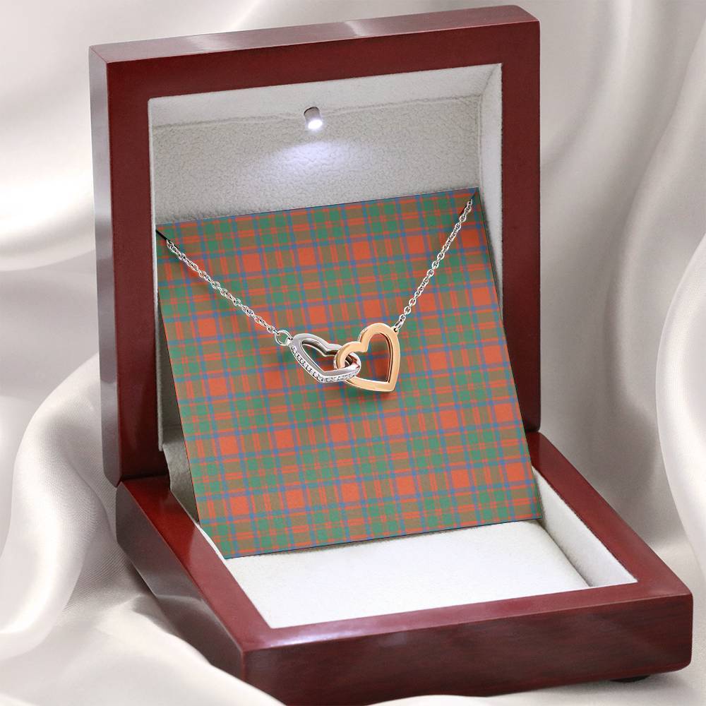 MacKintosh Ancient Tartan Interlocking Hearts Necklace