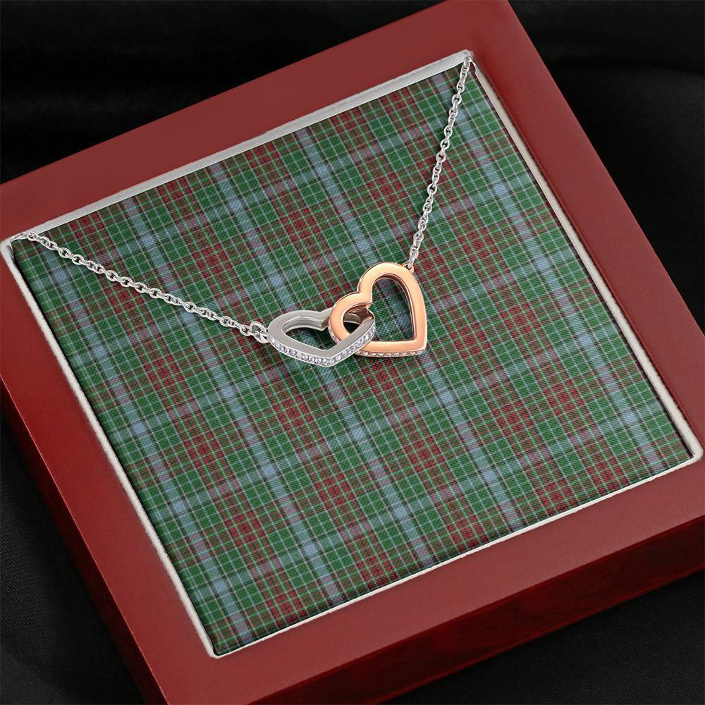 Gayre Tartan Interlocking Hearts Necklace