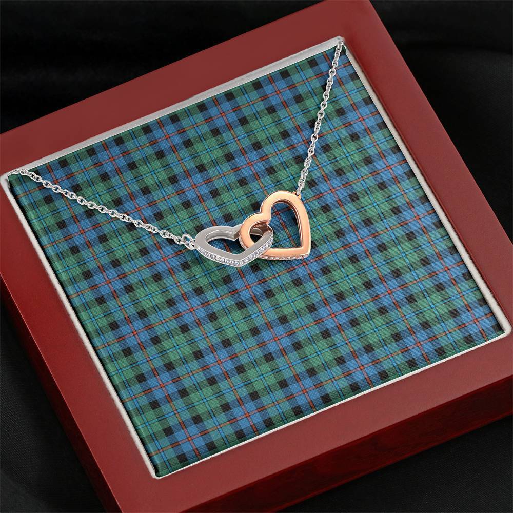 Campbell of Cawdor Ancient Tartan Interlocking Hearts Necklace