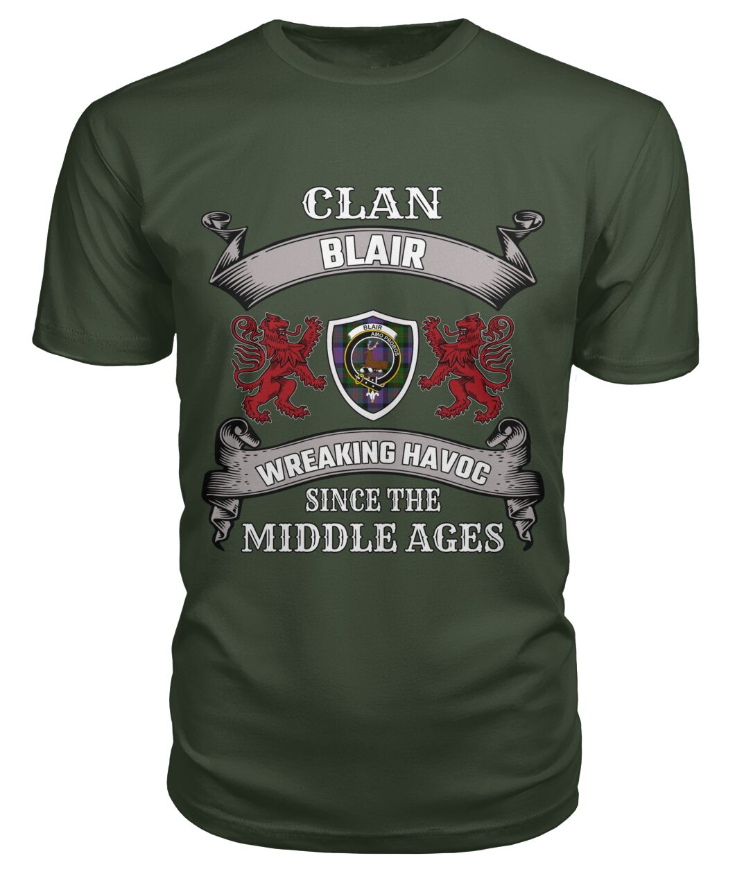 Blair Family Tartan - 2D T-shirt