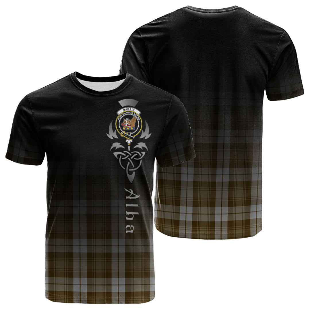 Baillie Dress Tartan Crest T-shirt - Alba Celtic Style