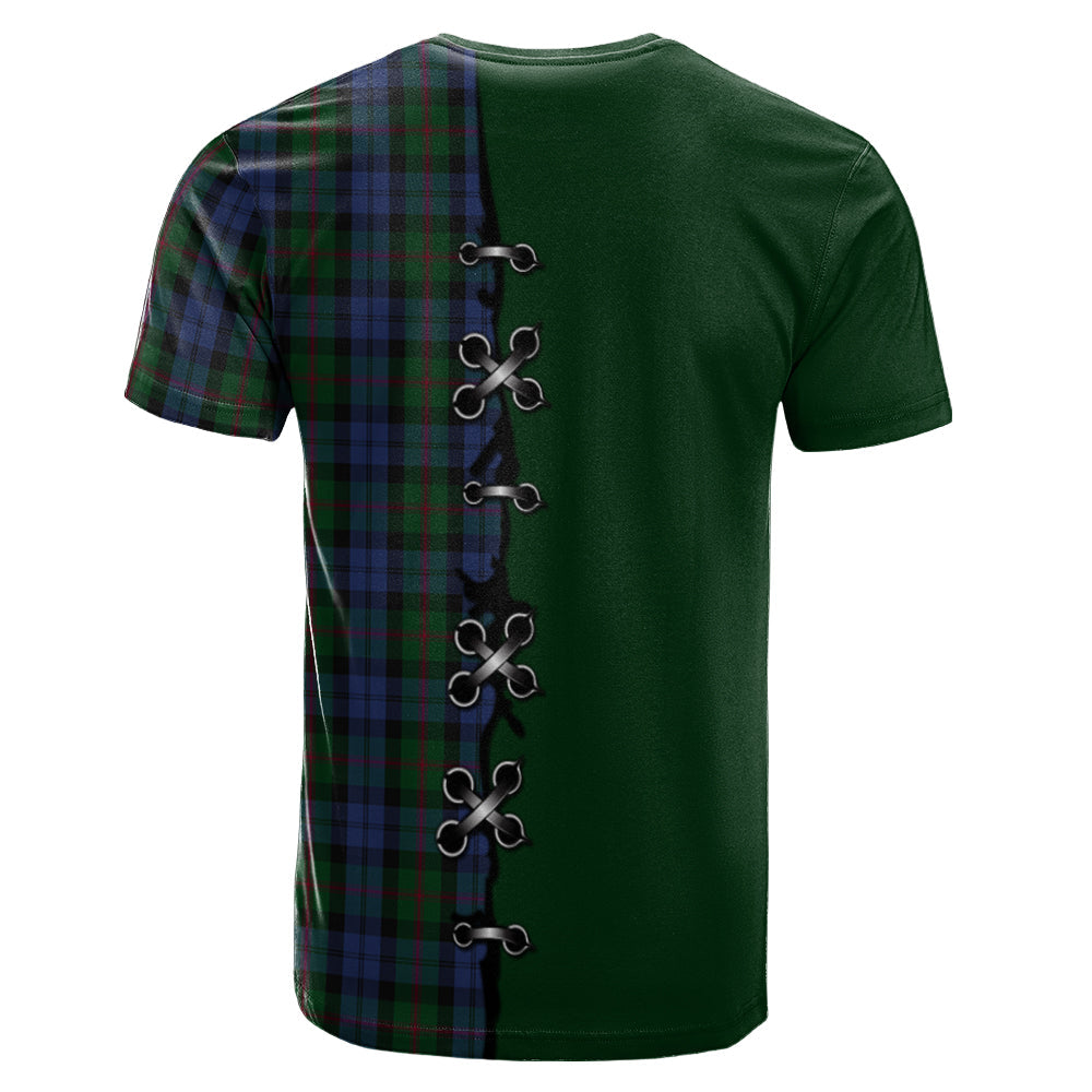 Baird Tartan T-shirt - Lion Rampant And Celtic Thistle Style