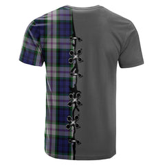 Baird Dress Tartan T-shirt - Lion Rampant And Celtic Thistle Style