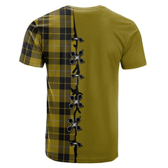 Barclay Dress Tartan T-shirt - Lion Rampant And Celtic Thistle Style