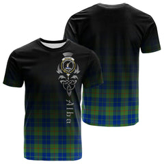 Barclay Hunting Ancient Tartan Crest T-shirt - Alba Celtic Style