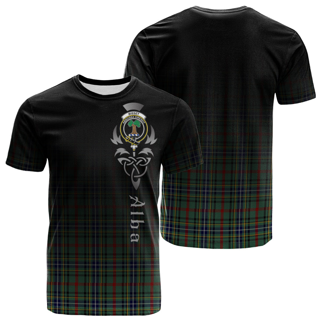 Bisset Tartan Crest T-shirt - Alba Celtic Style