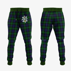 Black Watch Tartan Crest Jogger Sweatpants