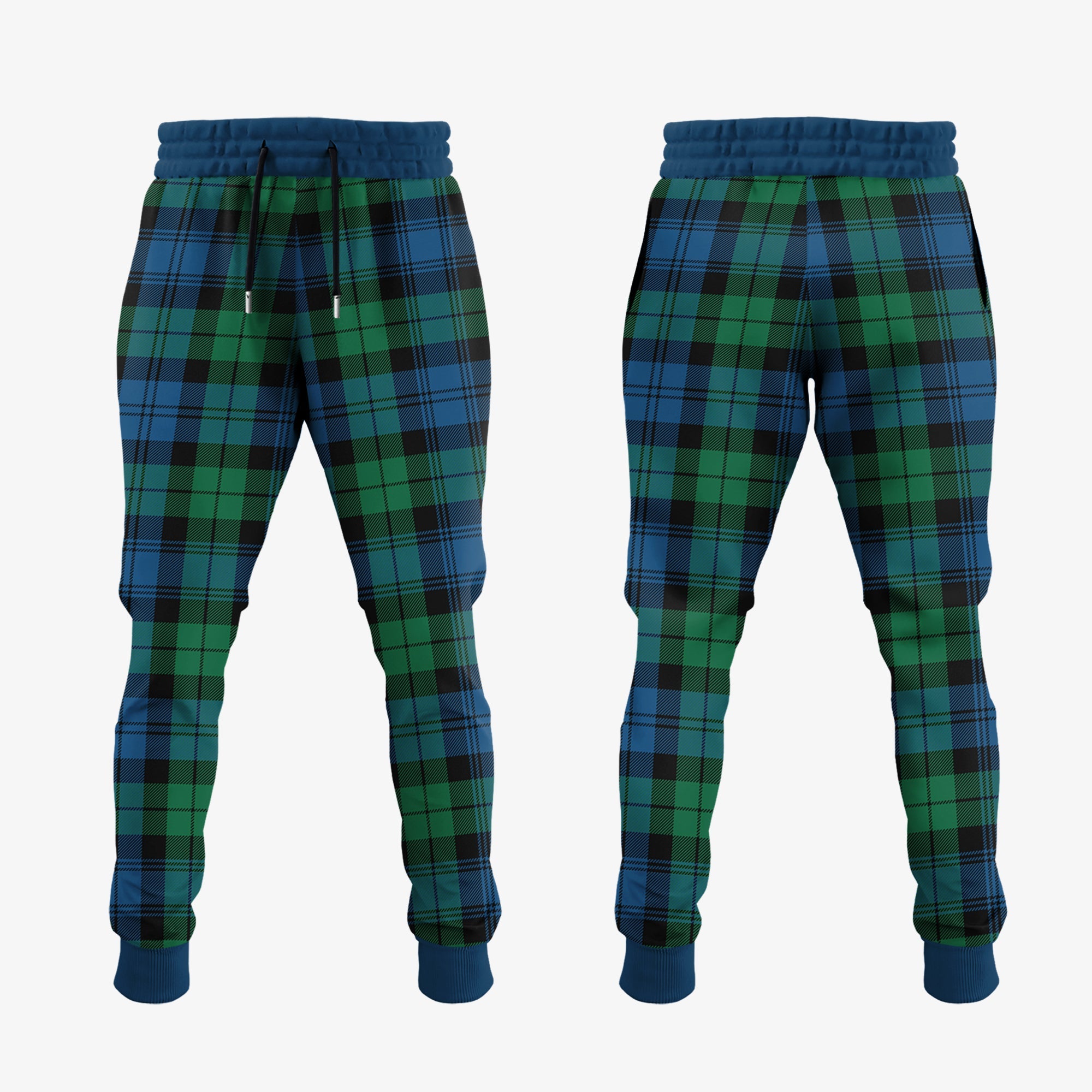 Black Watch Ancient Of Canada Tartan Crest Jogger Sweatpants