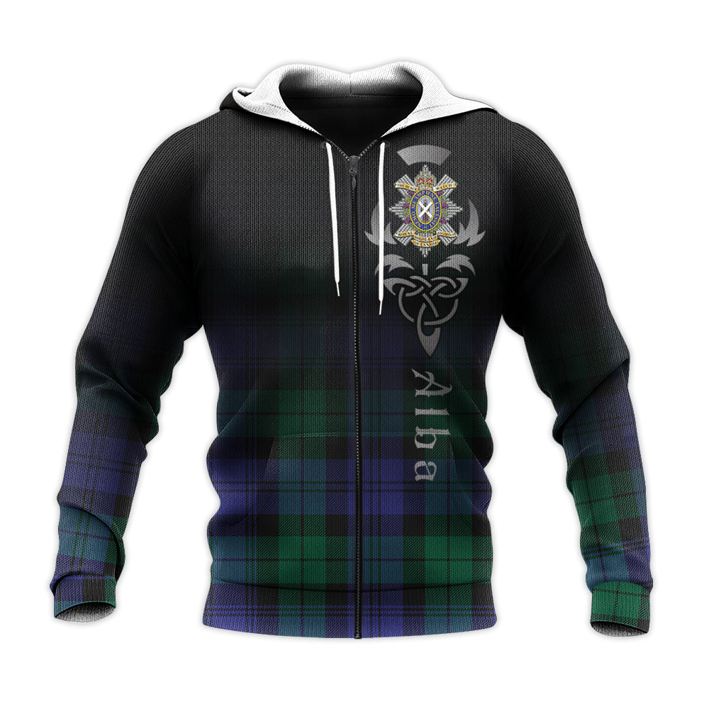 Black Watch Modern Of Canada Tartan Hoodie - Alba Celtic Style