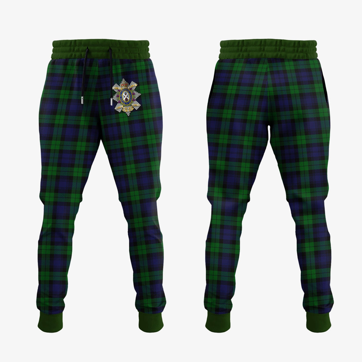 Black Watch Of Canada Tartan Crest Jogger Sweatpants