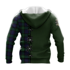 Black Watch of Canada Tartan Hoodie - Lion Rampant And Celtic Thistle Style