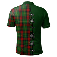 Blackstock Hunting Tartan Polo Shirt - Lion Rampant And Celtic Thistle Style