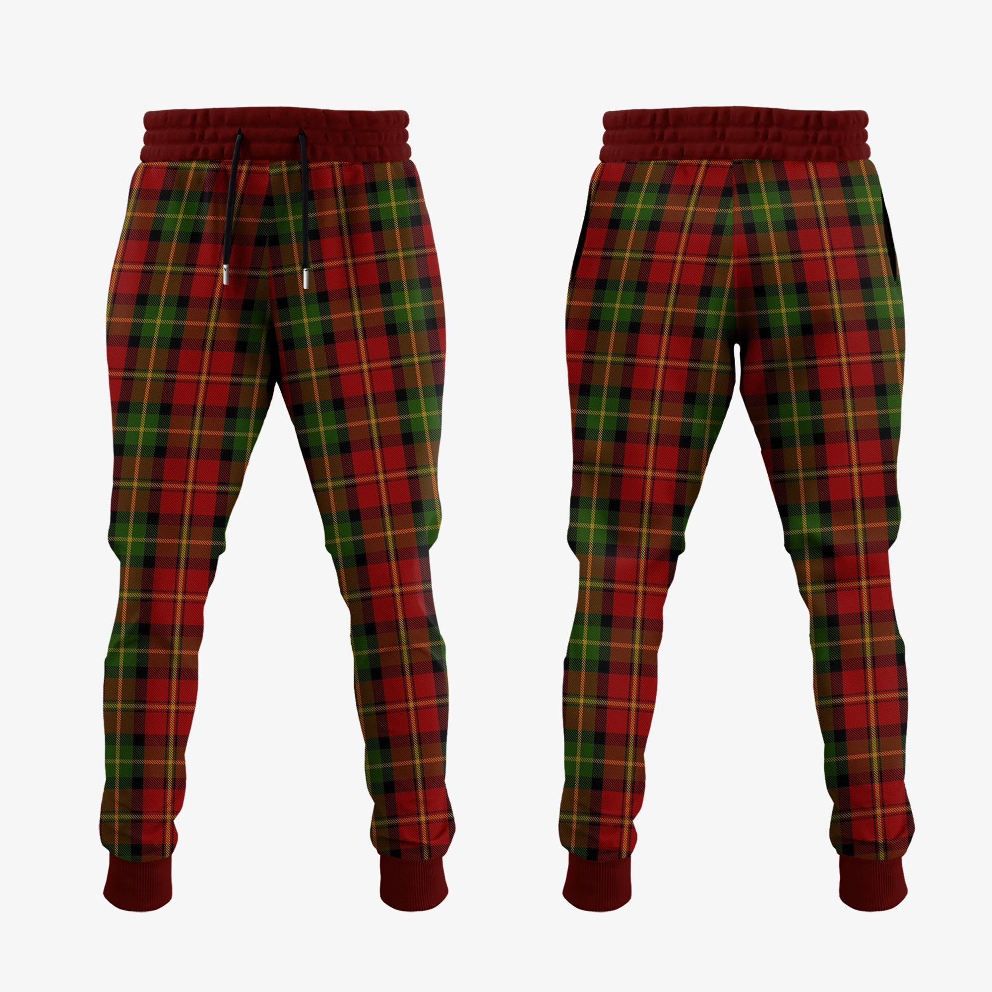 Blackstock Red Dress Tartan Crest Jogger Sweatpants