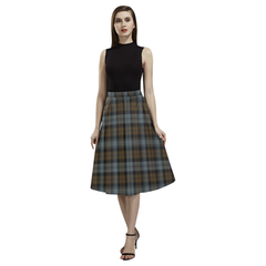 BlackWatch Weathered Tartan Aoede Crepe Skirt