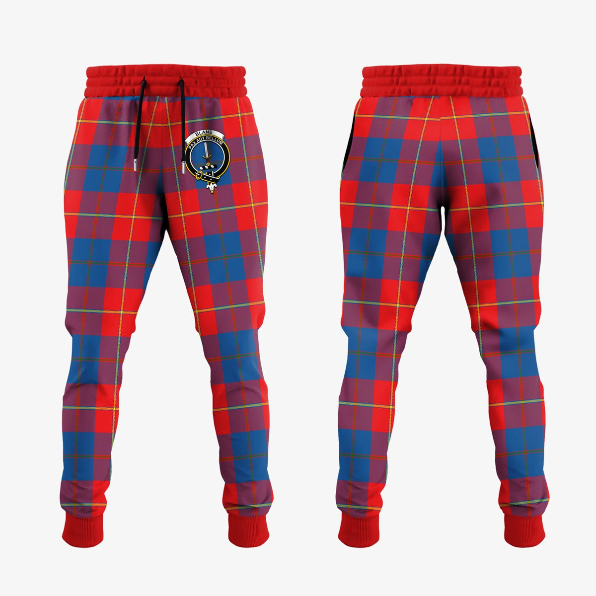 Blane Tartan Crest Jogger Sweatpants