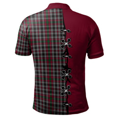 Borthwick Tartan Polo Shirt - Lion Rampant And Celtic Thistle Style