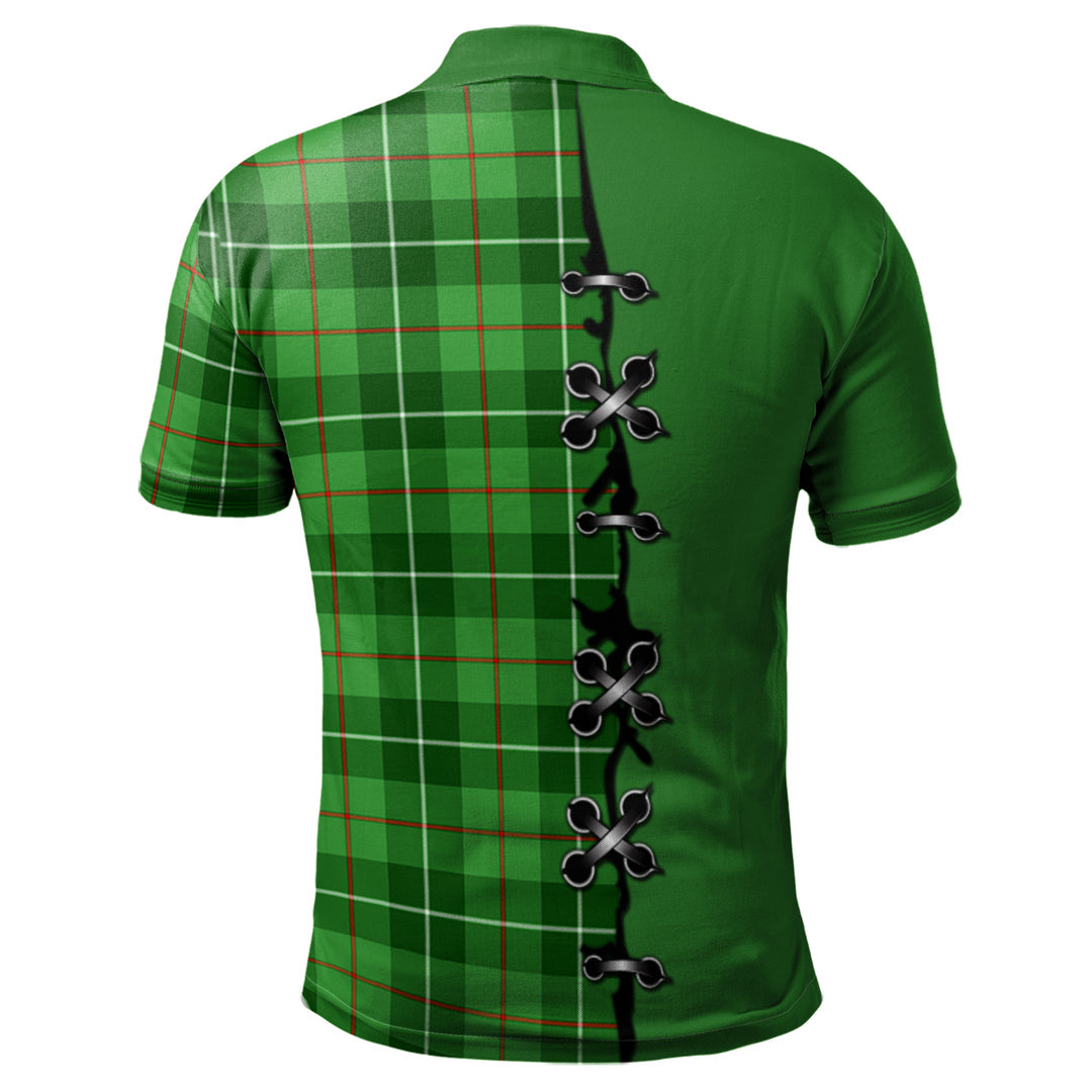 Boyle Tartan Polo Shirt - Lion Rampant And Celtic Thistle Style