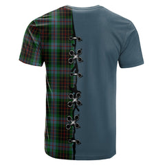 Brodie Hunting Tartan T-shirt - Lion Rampant And Celtic Thistle Style