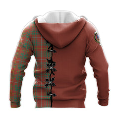 Bruce Ancient Tartan Hoodie - Lion Rampant And Celtic Thistle Style