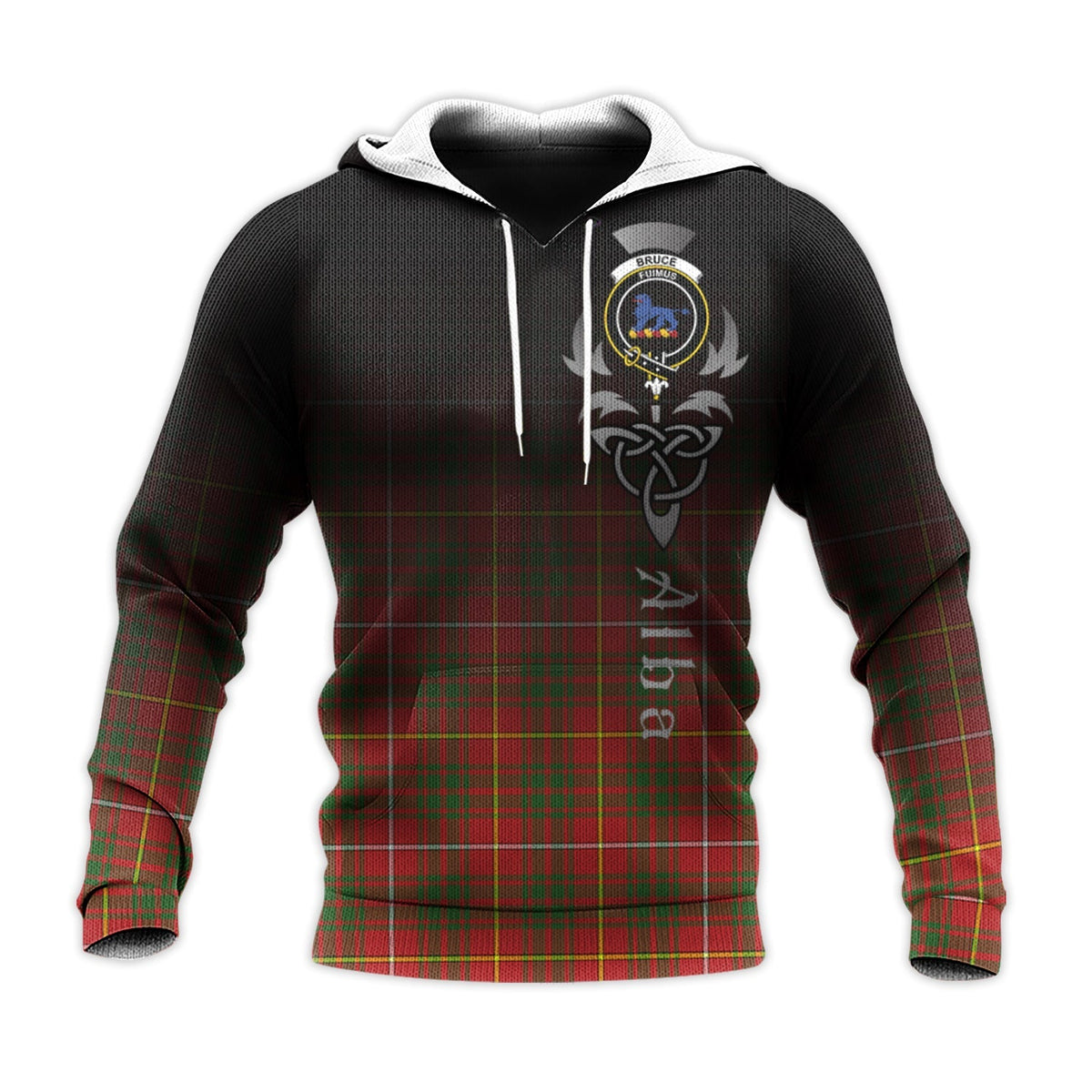 Bruce Modern Tartan Hoodie - Alba Celtic Style