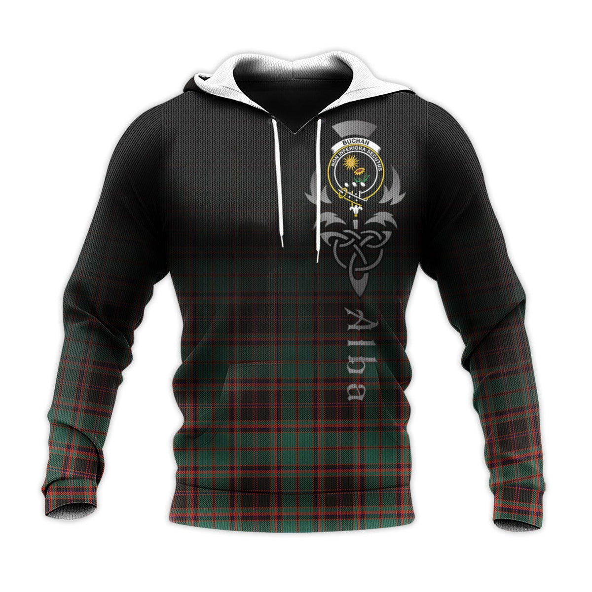 Buchan Ancient Tartan Hoodie - Alba Celtic Style