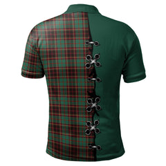 Buchan Ancient Tartan Polo Shirt - Lion Rampant And Celtic Thistle Style