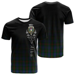 Buchanan Hunting Tartan Crest T-shirt - Alba Celtic Style