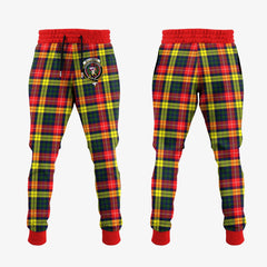 Buchanan Modern Tartan Crest Jogger Sweatpants