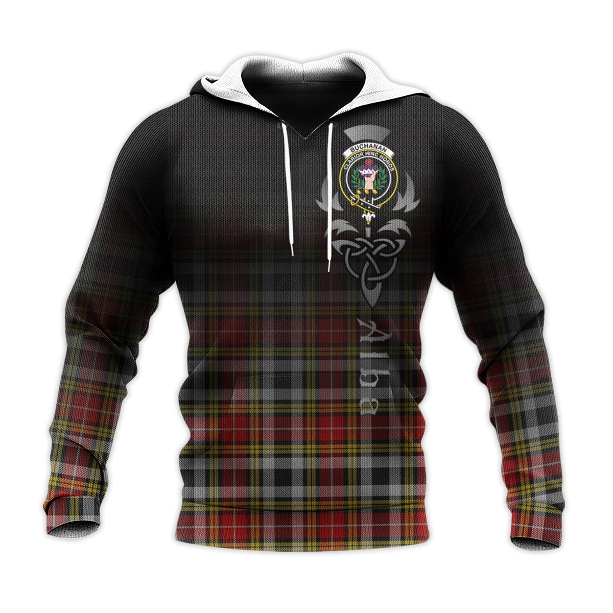 Buchanan Old Dress Tartan Hoodie - Alba Celtic Style