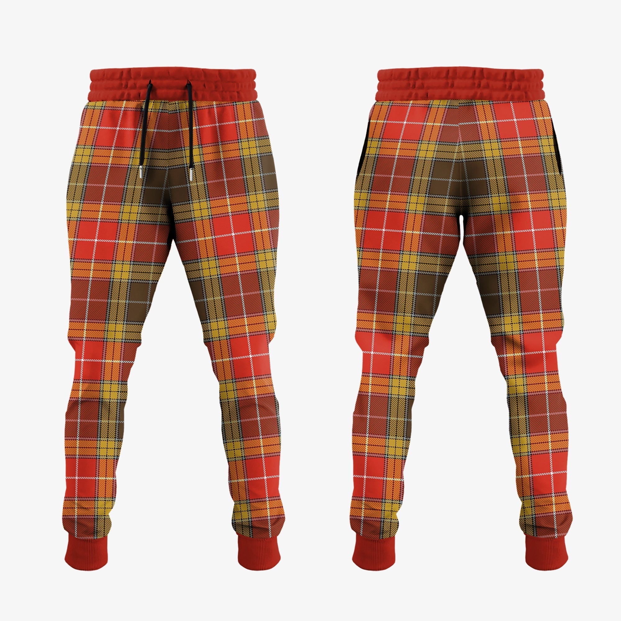 Buchanan Old Set Weathered Tartan Crest Jogger Sweatpants