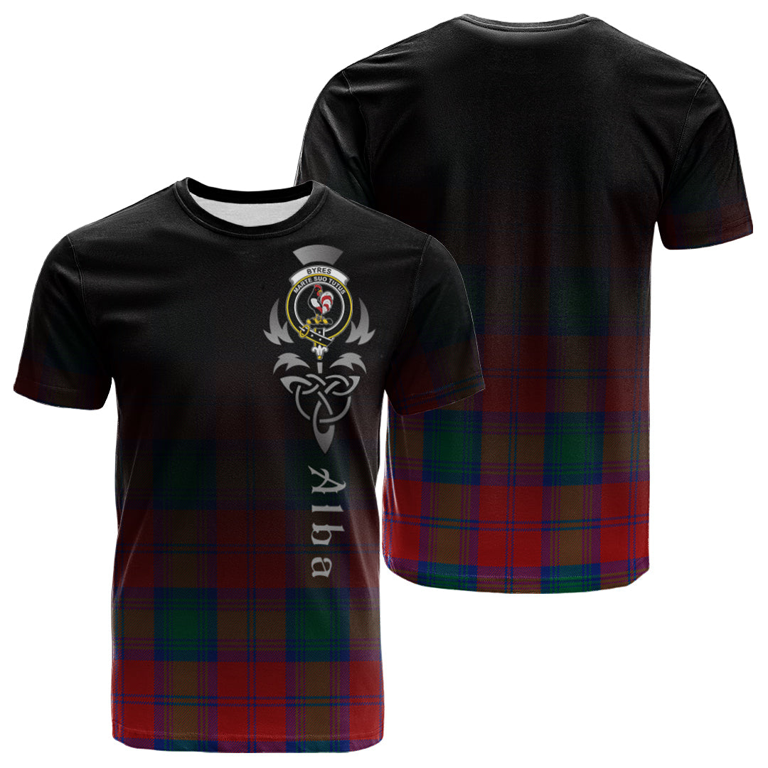 Byres (Byses) Tartan Crest T-shirt - Alba Celtic Style