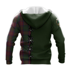 Cairns Tartan Hoodie - Lion Rampant And Celtic Thistle Style