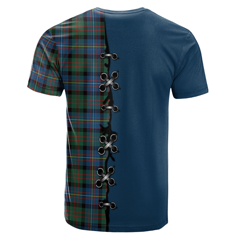 Cameron of Erracht Ancient Tartan T-shirt - Lion Rampant And Celtic Thistle Style