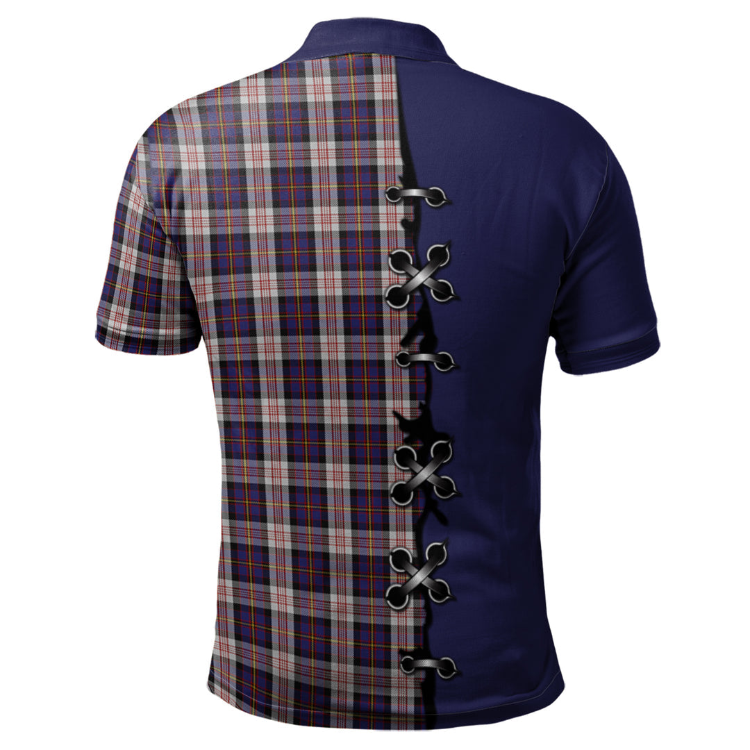 Cameron of Erracht Dress Tartan Polo Shirt - Lion Rampant And Celtic Thistle Style