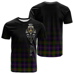 Cameron Of Erracht Modern Tartan Crest T-shirt - Alba Celtic Style