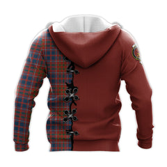 Cameron of Lochiel Ancient Tartan Hoodie - Lion Rampant And Celtic Thistle Style