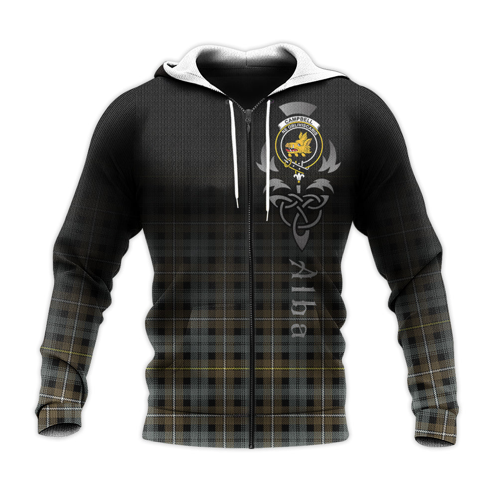 Campbell Argyll Weathered Tartan Hoodie - Alba Celtic Style